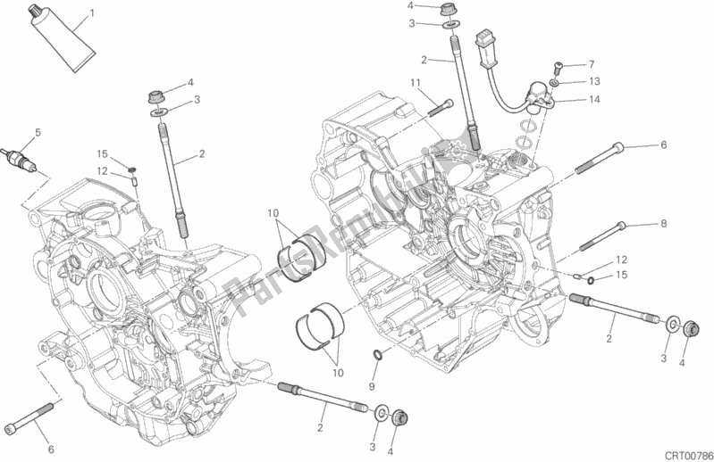 Wszystkie części do 10a - Para Pó? Korb Ducati Multistrada 950 Brasil 2019